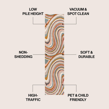 Flow Abstract Swirl Area Rug